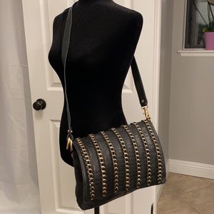 Gorgeous Tory Burch Soft Black Leather Purse